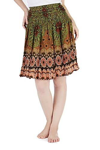 Lannaclothesdesign Women's Knee Length Boho Skirt: $16.58