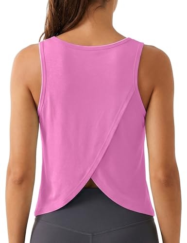 Quenteen Women's V-Neck Open Back Sleeveless Athletic Tank Top: $13.01 Quenteen Women's V-Neck Open Back Sleeveless Athletic Tank Top: $13.01