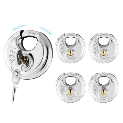 Sedorti 2-3/4-Inch Stainless Steel Disc Padlock 5-Pack: $25.49 Sedorti 2-3/4-Inch Stainless Steel Disc Padlock 5-Pack: $25.49