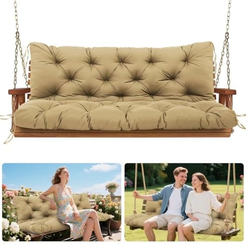 60x40-Inch 5-Inch Thick Outdoor Porch Swing Cushion with Backrest: $33.99 60x40-Inch 5-Inch Thick Outdoor Porch Swing Cushion with Backrest: $33.99