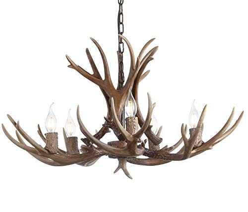 Jonathan Y Eldora 5-Light 30-Inch Resin Antler Chandelier: $136.41 Jonathan Y Eldora 5-Light 30-Inch Resin Antler Chandelier: $136.41