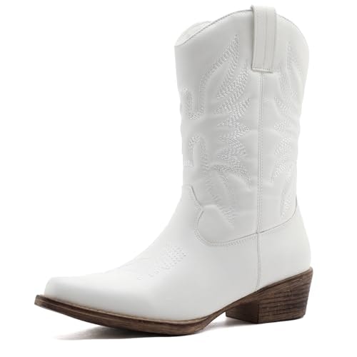 Globalwin Women's Square Toe Mid-Calf Cowboy Boots: $25.99 Globalwin Women's Square Toe Mid-Calf Cowboy Boots: $25.99