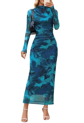 Merokeety Women's Long Sleeve Maxi Dress: $36.79