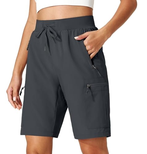 Ksmien Women's 9-Inch Hiking Cargo Shorts: $23.19 Ksmien Women's 9-Inch Hiking Cargo Shorts: $23.19