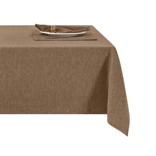 HomeJoy 52x52-Inch Square Linen Farmhouse Tablecloth: $11.89 HomeJoy 52x52-Inch Square Linen Farmhouse Tablecloth: $11.89