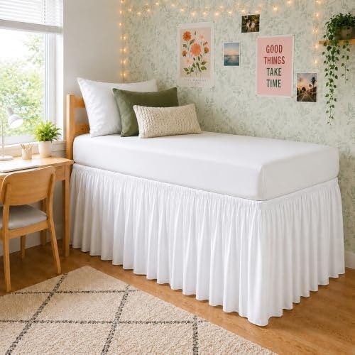 Rajlinen Twin XL Dorm Bed Skirt: $15.99
