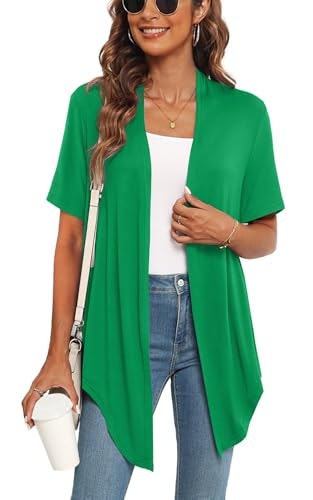 Veryoung Women's Short Sleeve Knit Open Front Shrug Cardigan: $13.95 Veryoung Women's Short Sleeve Knit Open Front Shrug Cardigan: $13.95