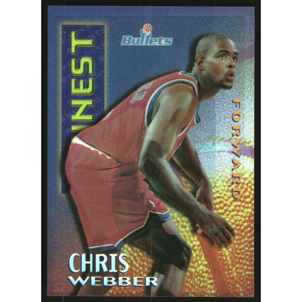 1995-96 Finest Mystery Borderless Refractors Gold Chris Webber #M8: $35 1995-96 Finest Mystery Borderless Refractors Gold Chris Webber #M8: $35