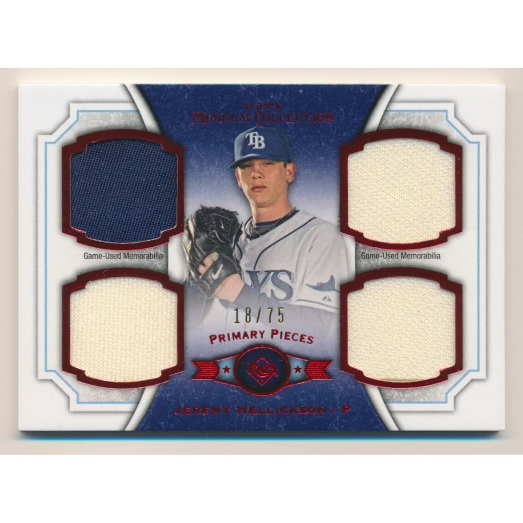 2012 Topps Museum Collection Jeremy Hellickson Quad Relic Card: $10.50 2012 Topps Museum Collection Jeremy Hellickson Quad Relic Card: $10.50