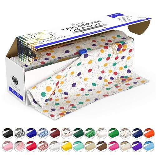 Grandipity 54" x 100' Plastic Tablecloth Roll: $33.99 Grandipity 54" x 100' Plastic Tablecloth Roll: $33.99