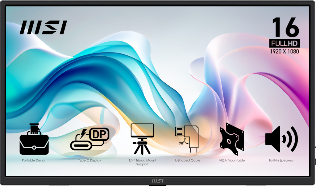 MSI Pro 15.6" 1080p IPS Adaptive Sync Monitor: $69.99 MSI Pro 15.6" 1080p IPS Adaptive Sync Monitor: $69.99