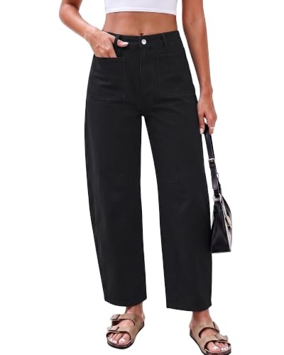 Grapent Women's High Waisted Barrel Jeans: $29.73 Grapent Women's High Waisted Barrel Jeans: $29.73
