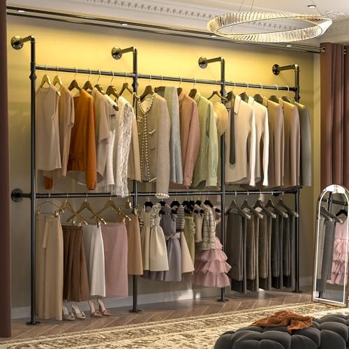 Aheaplus Industrial Pipe Clothing Rack: $123.47 Aheaplus Industrial Pipe Clothing Rack: $123.47