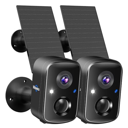 Hiseeu 2K 4MP Solar-Powered Wireless Security Camera: $56.99