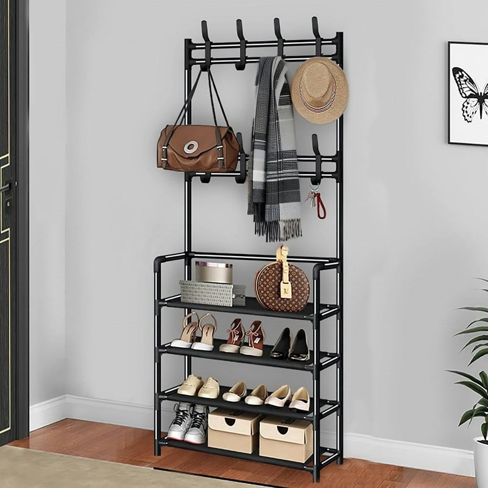 HioHa 4-Tier Hall Tree Coat and Shoe Rack: $16.62