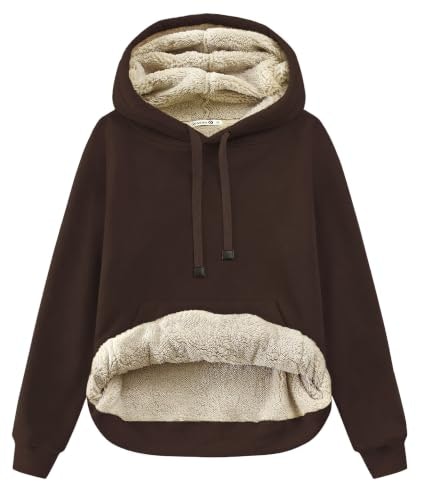 Gesean Women's Sherpa Cotton Fleece Pullover Hoodie: $25.49 Gesean Women's Sherpa Cotton Fleece Pullover Hoodie: $25.49