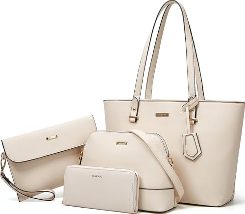 Women's Synthetic Leather Handbag 4-Piece Set: $33.96 Women's Synthetic Leather Handbag 4-Piece Set: $33.96
