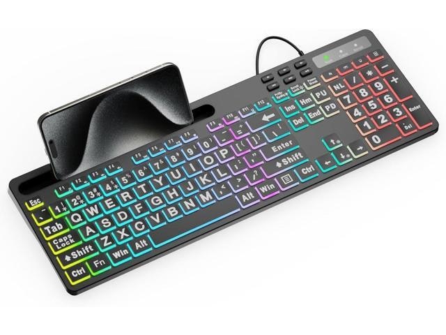 Marvo Large Print Backlit Wired Keyboard: $39.89 Marvo Large Print Backlit Wired Keyboard: $39.89