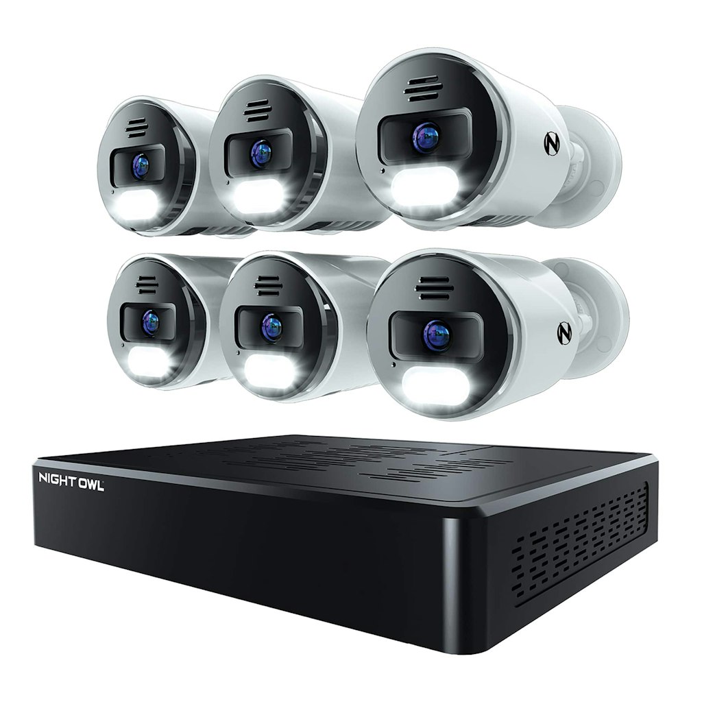 Night Owl 12-Channel 6-Camera 4K 2TB Wired Security System: $729.99 Night Owl 12-Channel 6-Camera 4K 2TB Wired Security System: $729.99