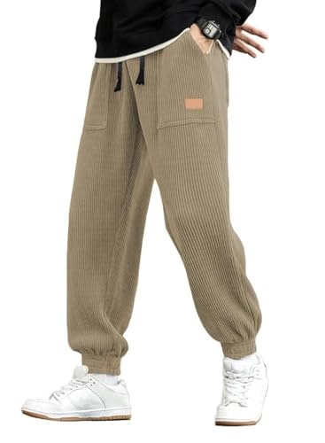 JMIERR Men's Corduroy Jogger Sweatpants: $19.98