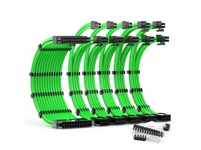 Green Sleeved PSU Cable Extension Kit: $58.89