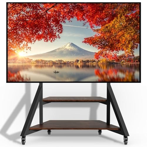 Unho Mobile Rolling TV Stand for 65 to 100-inch TVs: $199.98