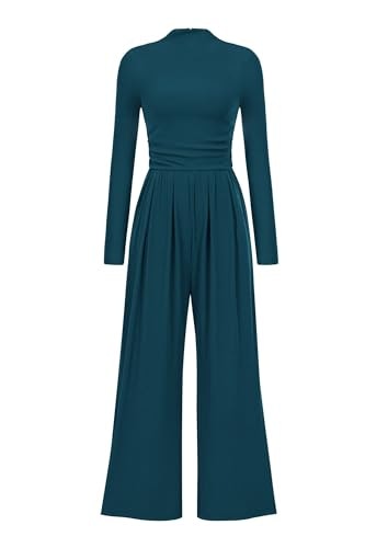 Prettygarden Women's Long Sleeve Wide Leg Jumpsuit: $29.98 Prettygarden Women's Long Sleeve Wide Leg Jumpsuit: $29.98