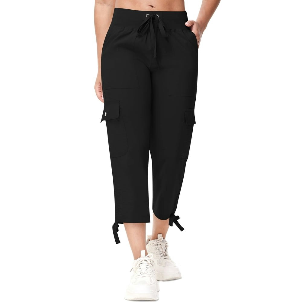 Muvtei Women's Cargo Hiking Capris: $26.84