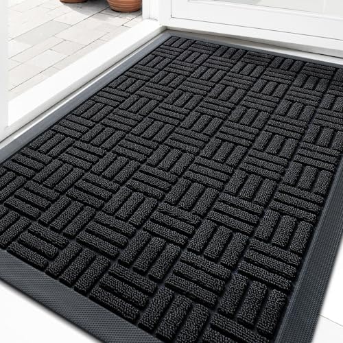 Olanly 33" x 21" Heavy-Duty Rubber Front Door Mat: $34.98 Olanly 33" x 21" Heavy-Duty Rubber Front Door Mat: $34.98
