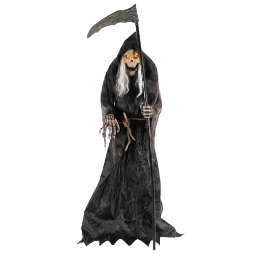 6-Foot Animated Grim Reaper Halloween Decoration: $246.49 6-Foot Animated Grim Reaper Halloween Decoration: $246.49