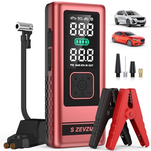 Zevzo 6,000A 150-PSI Jump Starter and Air Compressor: $47.49