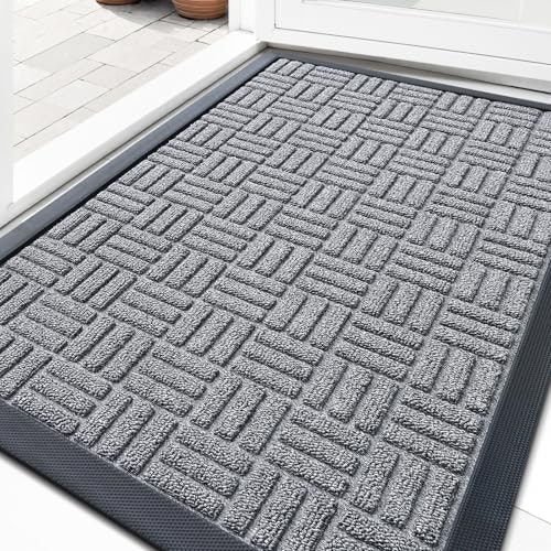 Olanly 17\" x 29.5\" Heavy-Duty Rubber Front Door Mat: $16.98 Olanly 17\" x 29.5\" Heavy-Duty Rubber Front Door Mat: $16.98
