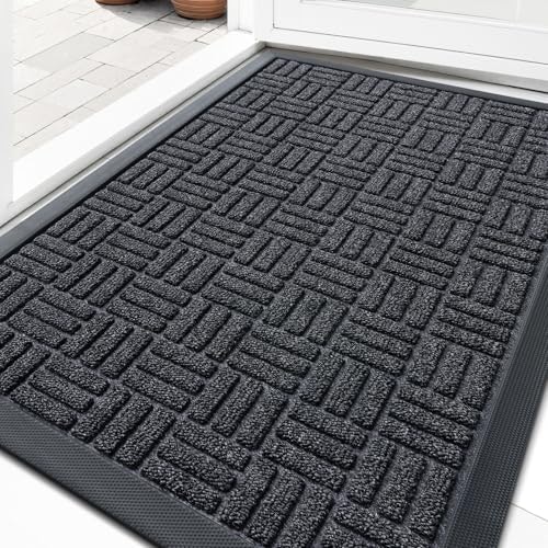Olanly 17\" x 29.5\" Heavy-Duty Rubber Front Door Mat: $16.98 Olanly 17\" x 29.5\" Heavy-Duty Rubber Front Door Mat: $16.98