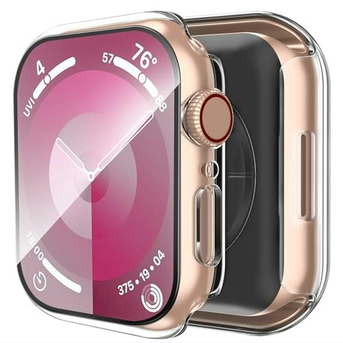 Smiling Apple Watch 44mm Case with Screen Protector 2-Pack: $5.94 Smiling Apple Watch 44mm Case with Screen Protector 2-Pack: $5.94