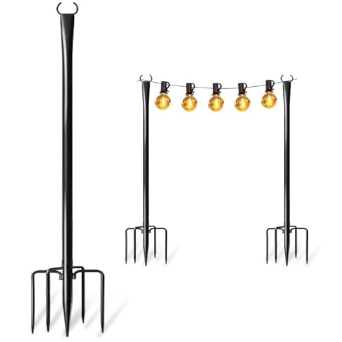 Heavy-Duty String Light Poles 2-Pack: $29.98