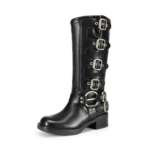 Dream Pairs Women's Knee High Biker Boots: $44.57