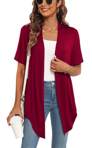 Veryoung Women's Plus Size Short Sleeve Knit Cardigan: $13.95