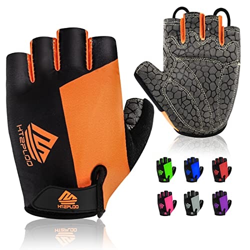 Htzploo Half Finger Bicycle Gloves: $16.99
