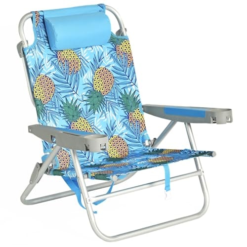 Sunnyfeel 28-Inch 5-Position Folding Beach Chair: $67.99
