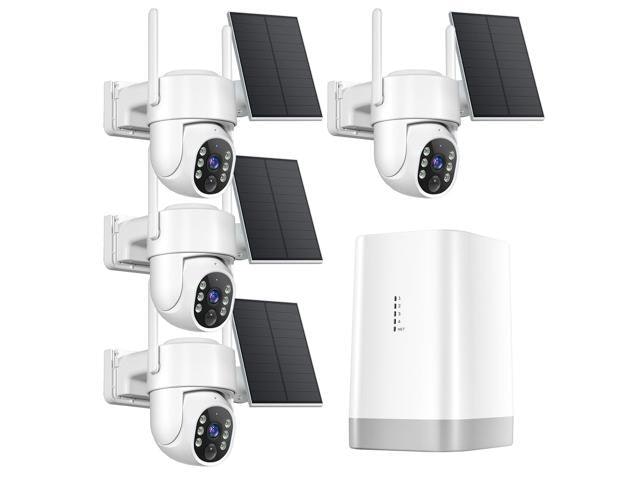 Picturesky 4MP Solar Security Camera System 4-Pack: $269.90