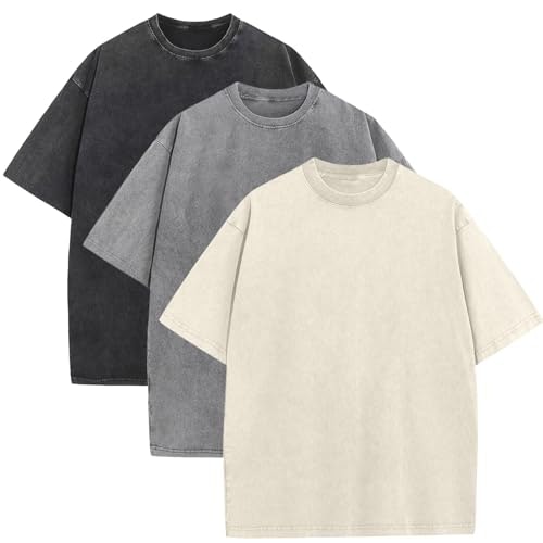 Men's Oversized Cotton T-Shirt 3-Pack: $28.03