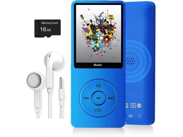 MP3 Player with 16GB Micro SD Card: $31.49