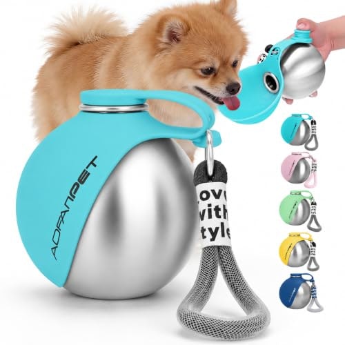 Aofanpet 10oz Portable Stainless Steel Dog Water Bottle: $12.88 Aofanpet 10oz Portable Stainless Steel Dog Water Bottle: $12.88