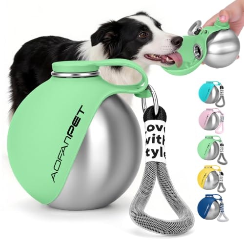 Aofanpet 10oz Portable Stainless Steel Dog Water Bottle: $16.58 Aofanpet 10oz Portable Stainless Steel Dog Water Bottle: $16.58