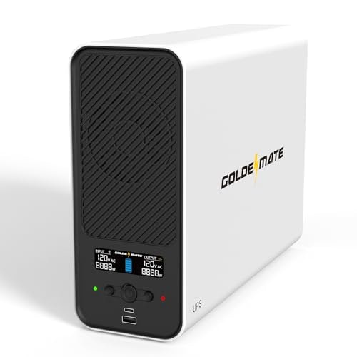 Goldenmate 1,500VA 1,000W Lithium UPS Battery Backup and Surge Protector: $305.99 Goldenmate 1,500VA 1,000W Lithium UPS Battery Backup and Surge Protector: $305.99
