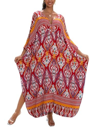 Nfvnkj Boho Plus Size Kaftan Dress: $16.99 Nfvnkj Boho Plus Size Kaftan Dress: $16.99