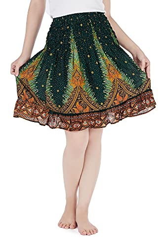 Lannaclothesdesign Women's Knee Length Boho Skirt: $16.58