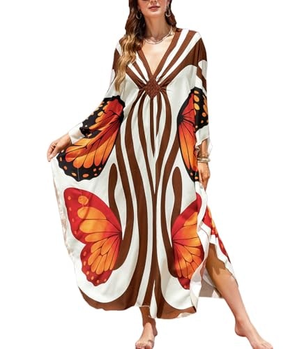 Nfvnkj Boho Plus Size Kaftan Dress: $16.99 Nfvnkj Boho Plus Size Kaftan Dress: $16.99