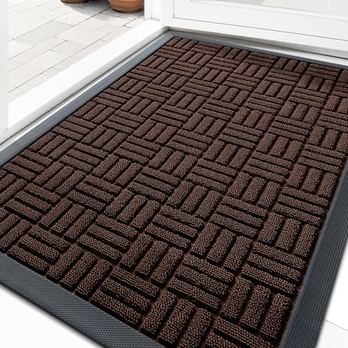Olanly 33" x 21" Heavy-Duty Rubber Front Door Mat: $34.96 Olanly 33" x 21" Heavy-Duty Rubber Front Door Mat: $34.96