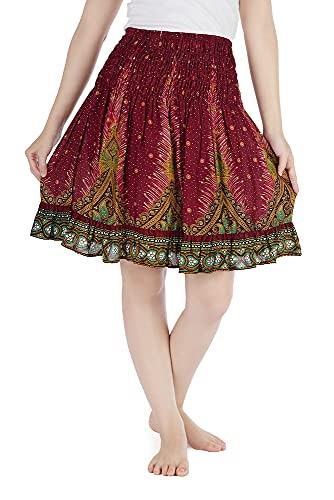 Lannaclothesdesign Women's Boho Knee Length Skirt: $16.58 Lannaclothesdesign Women's Boho Knee Length Skirt: $16.58